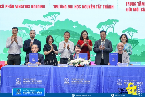 VINATHIS HOLDING KÝ KẾT HỢP TÁC TOÀN DIỆN CÙNG ĐẠI HỌC NGUYỄN TẤT THÀNH TẠI SỰ KIỆN GREEN FUTURE 2026