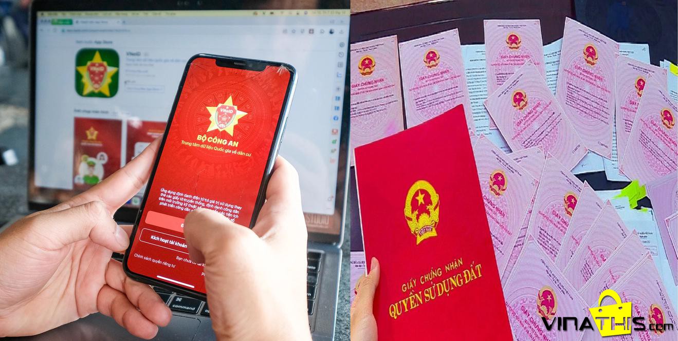 cập nhật sổ đỏ trên vneid