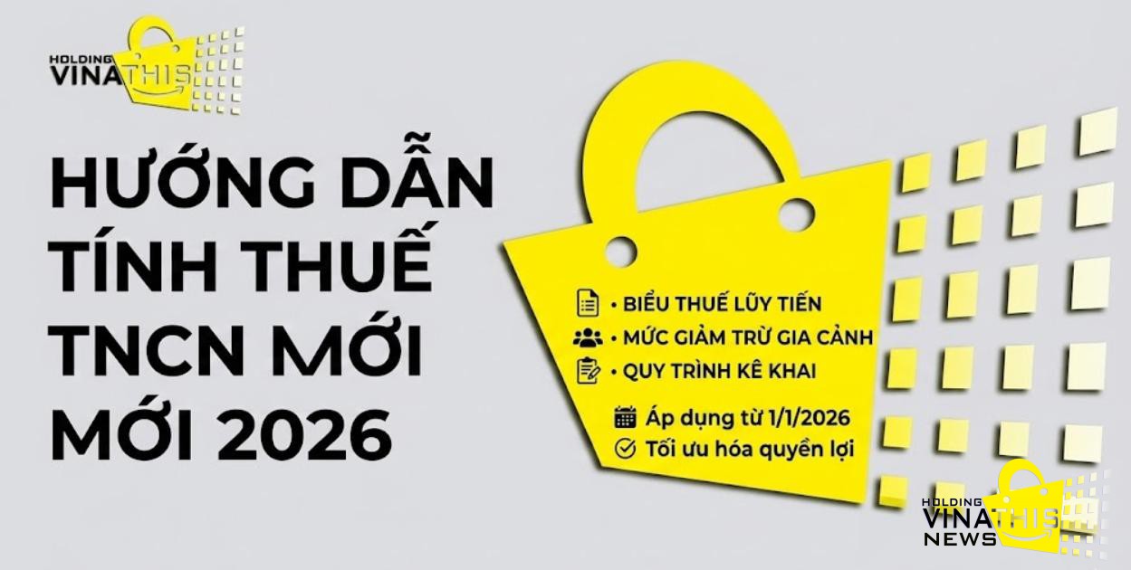 BIỂU THUẾ THU NHẬP CÁ NHÂN ÁP DỤNG 01/01/2026: CẤU TRÚC 5 BẬC VÀ MỨC GIẢM TRỪ GIA CẢNH MỚI