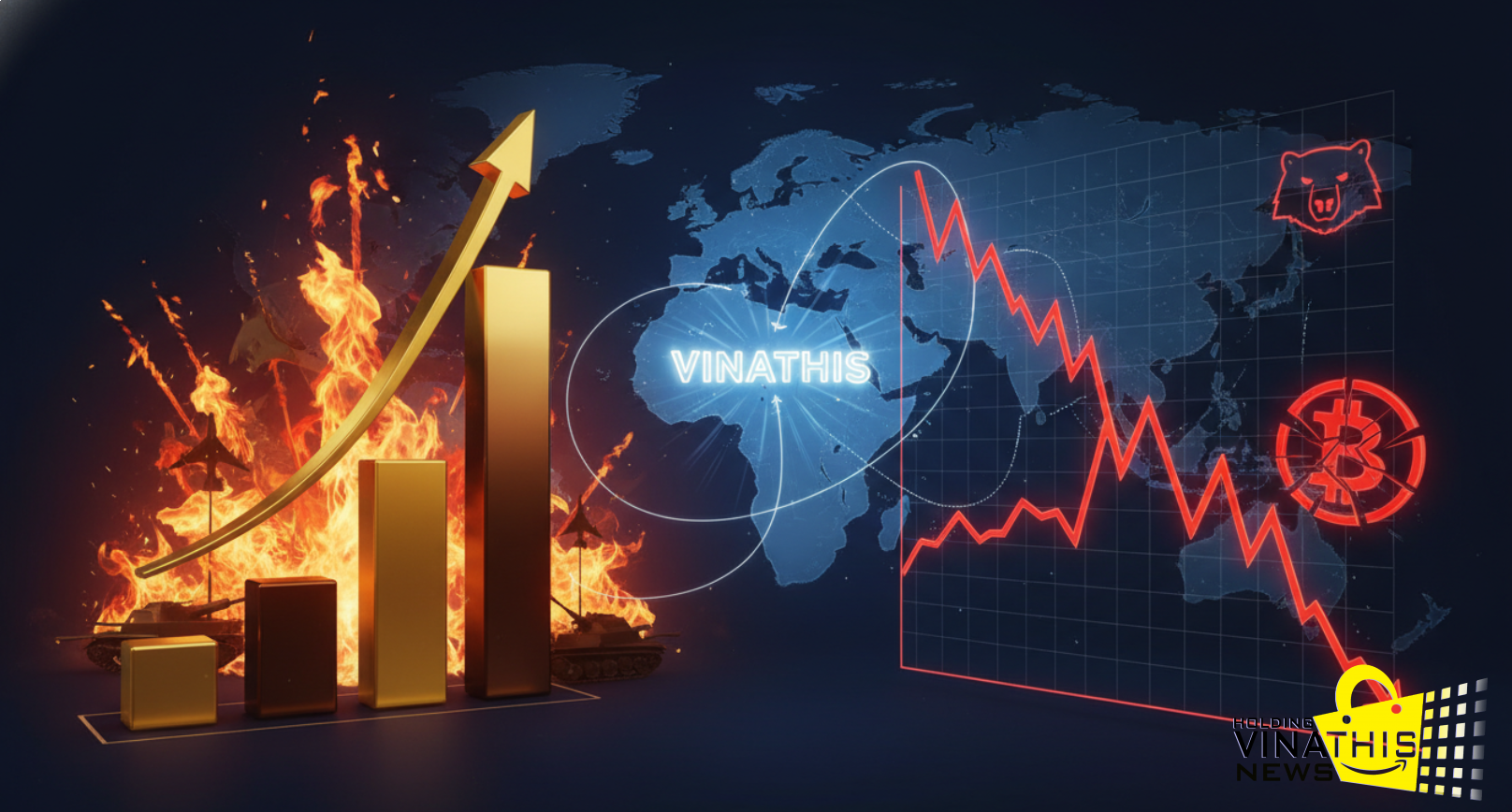 TÁC ĐỘNG CỦA XUNG ĐỘT TRUNG ĐÔNG ĐẾN THỊ TRƯỜNG CHỨNG KHOÁN, VÀNG VÀ BITCOIN TOÀN CẦU