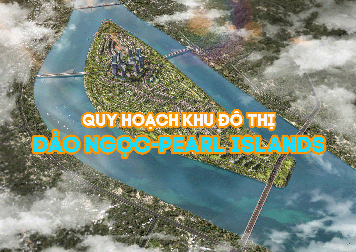 Phối cảnh tổng thể Khu Đô Thị Đảo Ngọc Quảng Ngãi